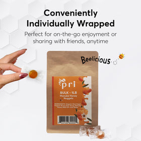 P.R.I Manuka Nuggets gluten-free, simple ingredients for everyday snacking