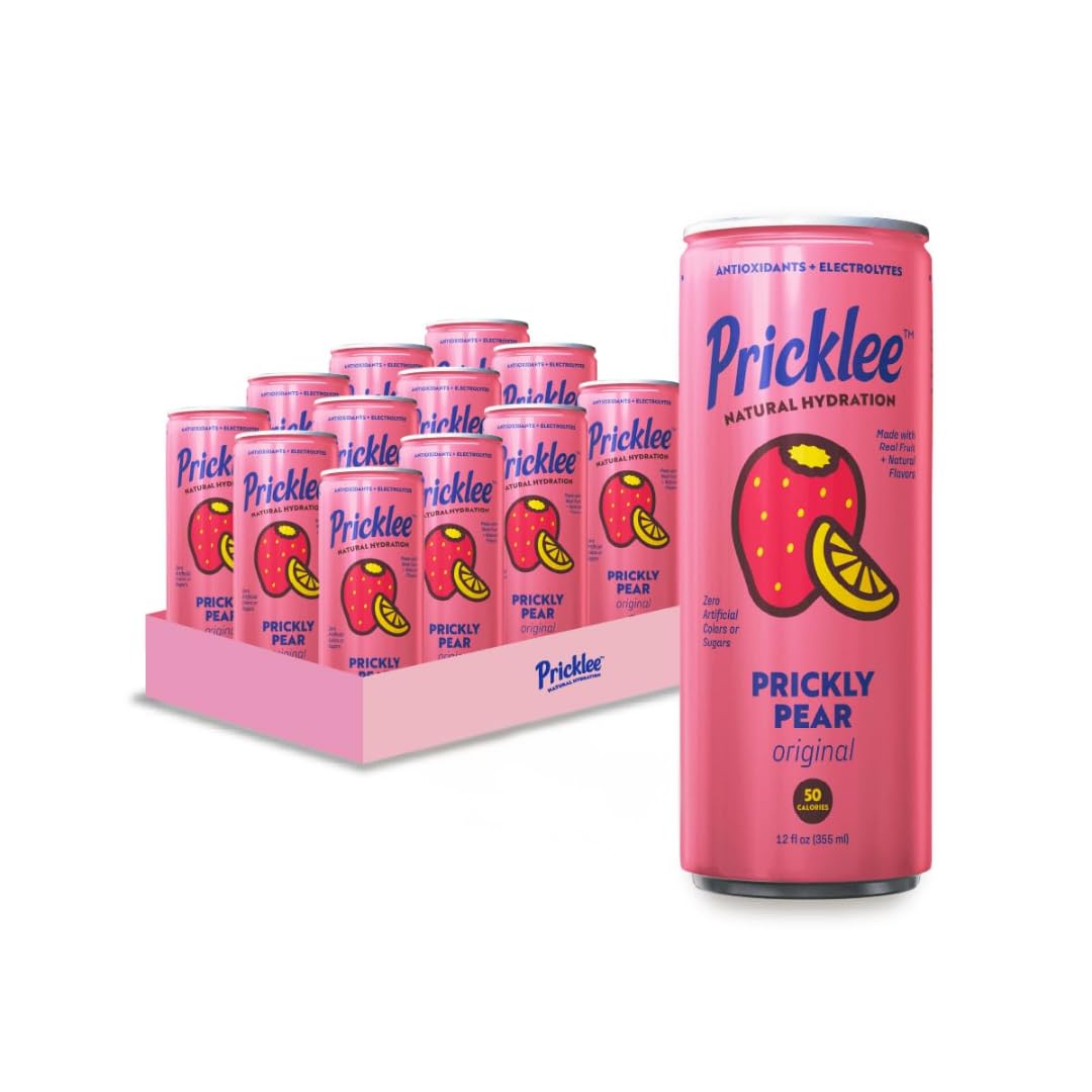 PRICKLEE prickly pear bottle spotlighting natural electrolytes for everyday hydration