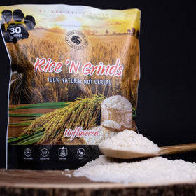 Pride Foods Rice 'N Grinds vegan dairy-free icon, appealing for dairy-free mornings
