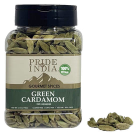 Pride of India Cardamom spice for baking adds fragrant warmth to sweets.
