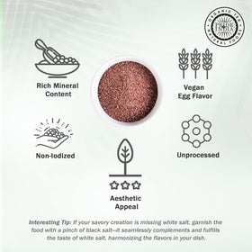 Pride Of India Himalayan black salt fine grind tofu scramble highlight for plant-based meals.