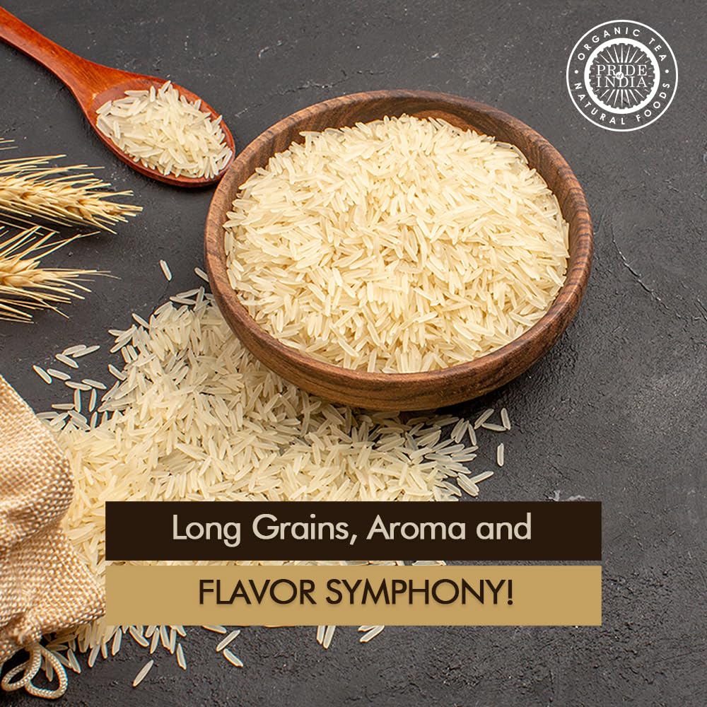 Pride Of India parboiled rice healthy appearance emphasizes fiber and clean processing.