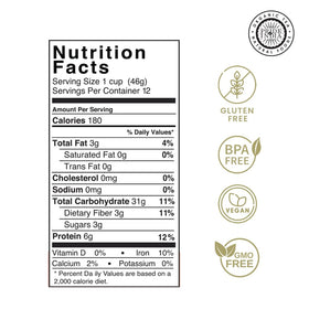 Pride Of India Red Royal Quinoa fluffy grains in bowl, versatile meal base.