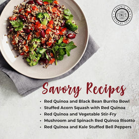 Pride Of India quinoa in a fresh salad bowl, vibrant color and crunch