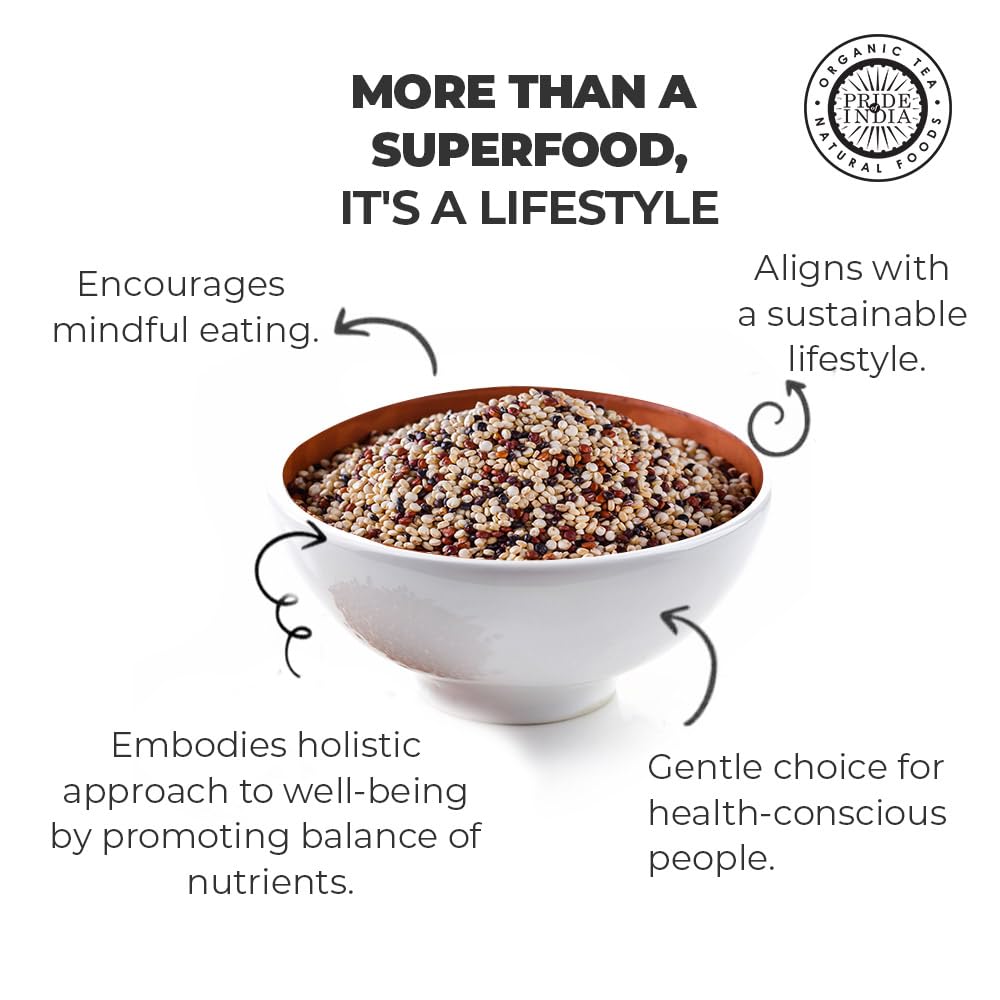 Pride Of India quinoa used for meal prep bowls