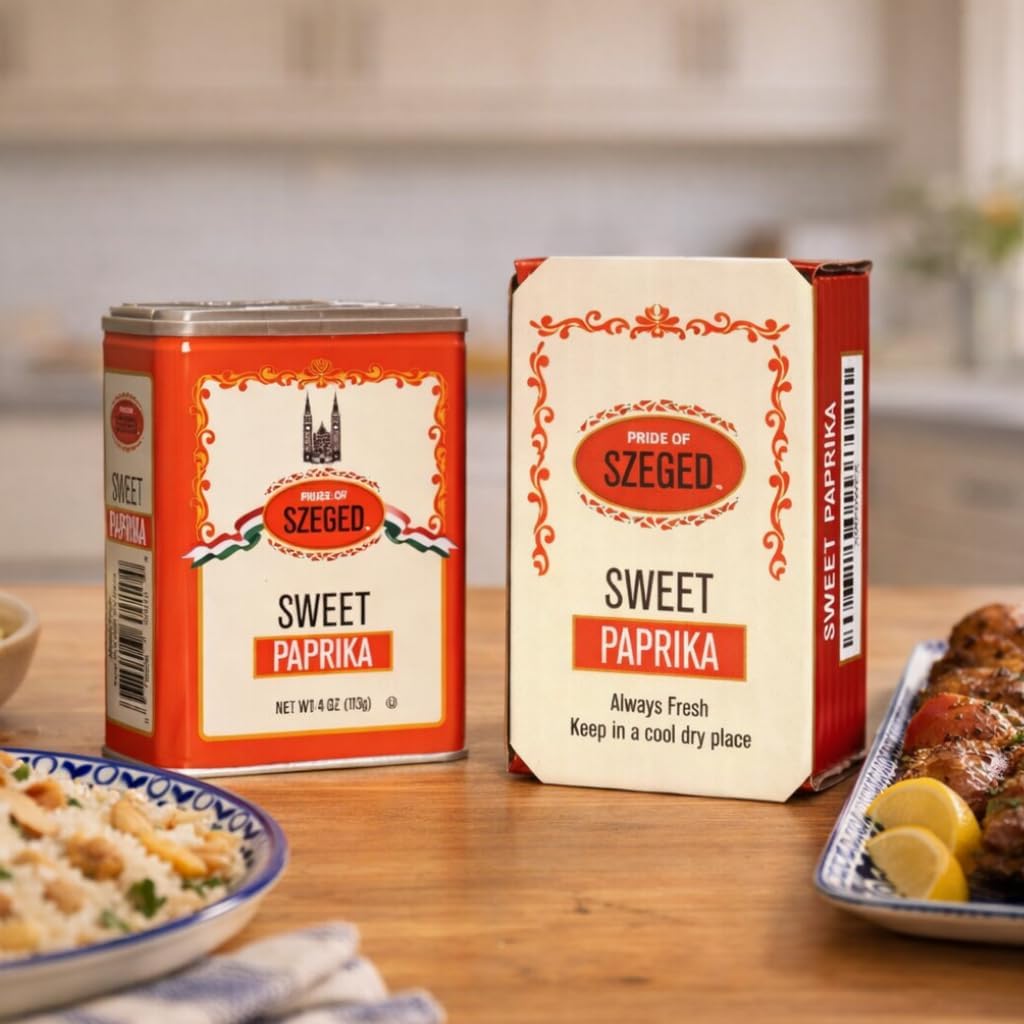 Pride Of Szeged Szeged Sweet Paprika pour captures a fragrant, smooth spice flow.