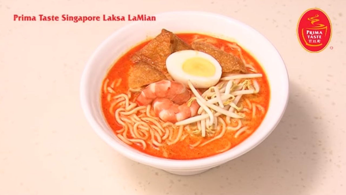 Prima Taste Laksa paste jar closeup, rich aroma ideal for laksa or fried rice