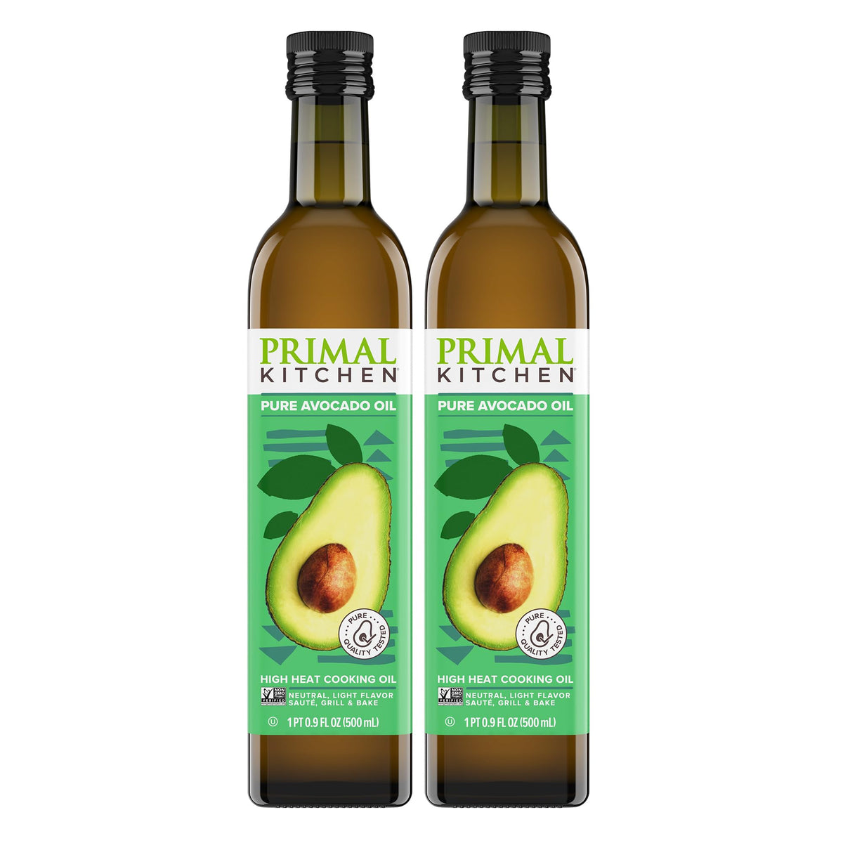 Primal Kitchen Avocado Oil bottle showing neutral flavor and versatility.
