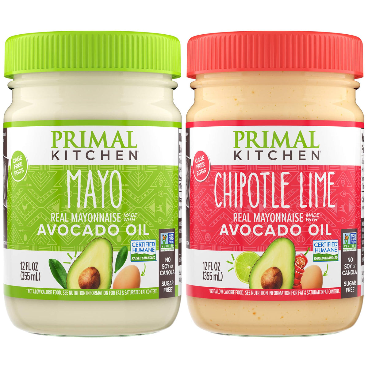 Primal Kitchen avocado oil mayo Original bottle on white, perfect for classic sandwiches.