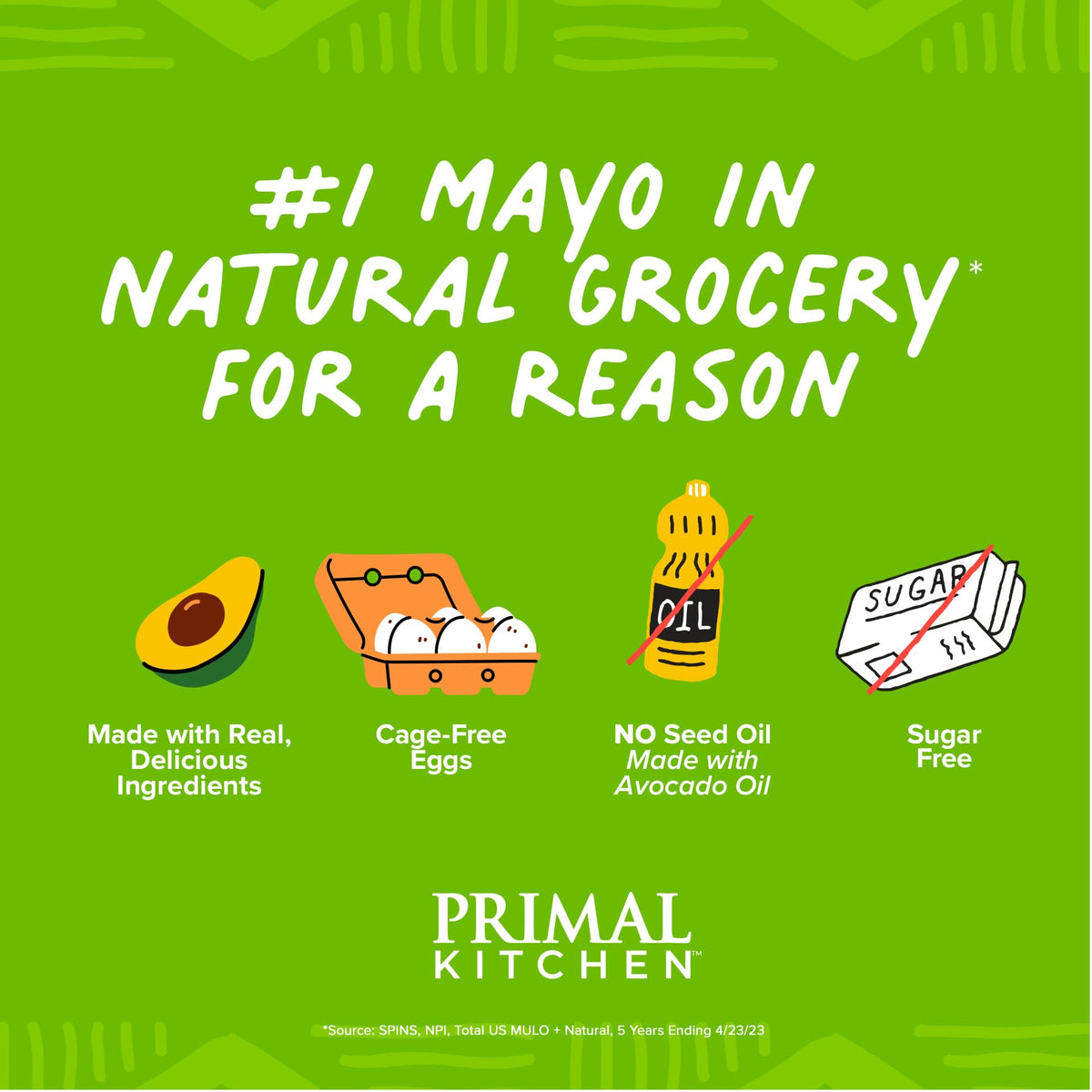 Primal Kitchen mayo ingredients label highlighting clean ingredients.