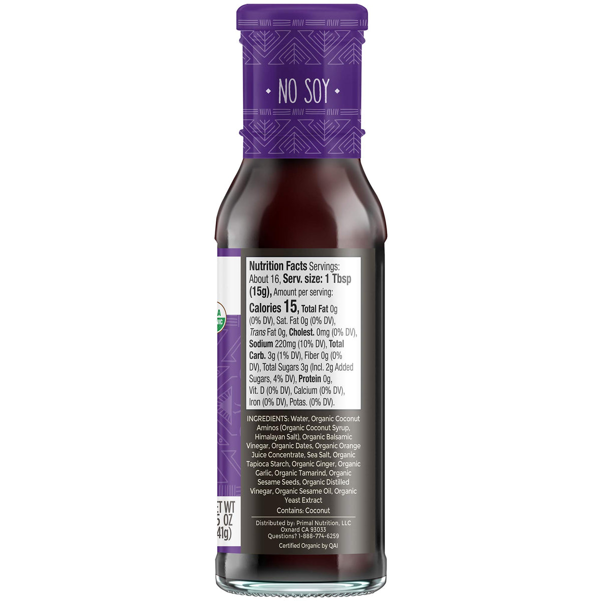 Primal Kitchen Island Teriyaki bottle with citrus sheen suggests versatile glaze for poultry and veggies.