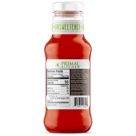 Primal Kitchen Organic ketchup ingredients close-up highlighting clean organic composition