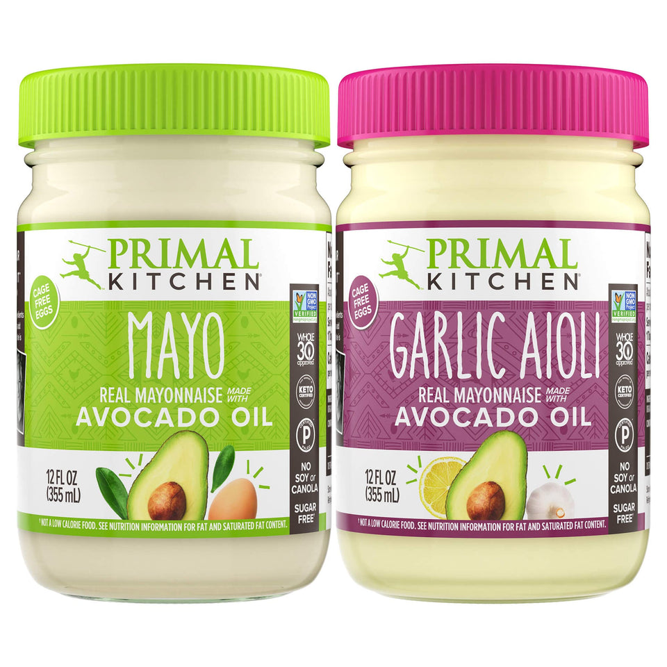 Primal Kitchen Original Mayo bottle with avocado oil for creamy spreads.
