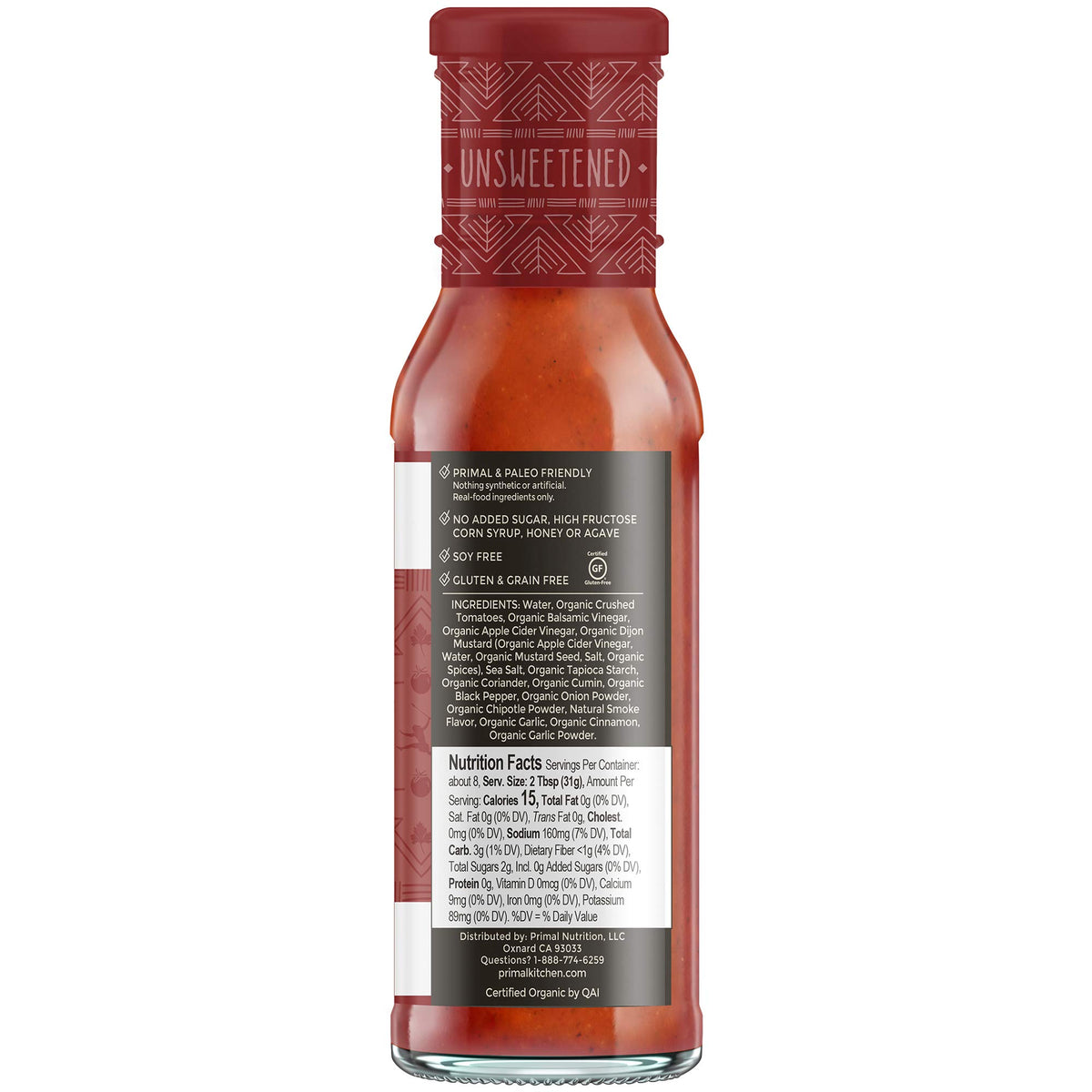 Primal Kitchen Steak sauce bottle enhances burgers with bold savory notes.