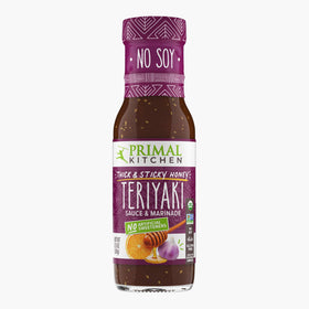 Primal Kitchen Teriyaki gluten-free and keto-friendly certification badge