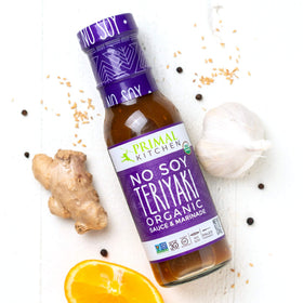 Primal Kitchen Teriyaki two-pack front view showcases convenient, gluten-free, clean-label sauce options.