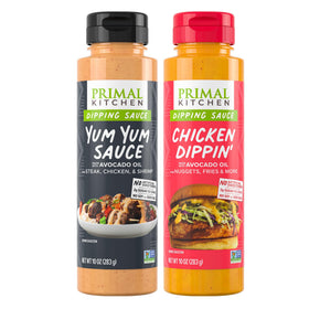 Primal Kitchen Yum Yum Sauce 2-pack bottle for creamy tangy dipping.