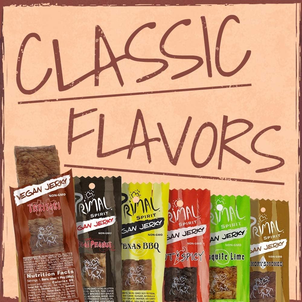 Primal Spirit Cruelty-free sustainability packaging, ethical snack option for active lifestyles.