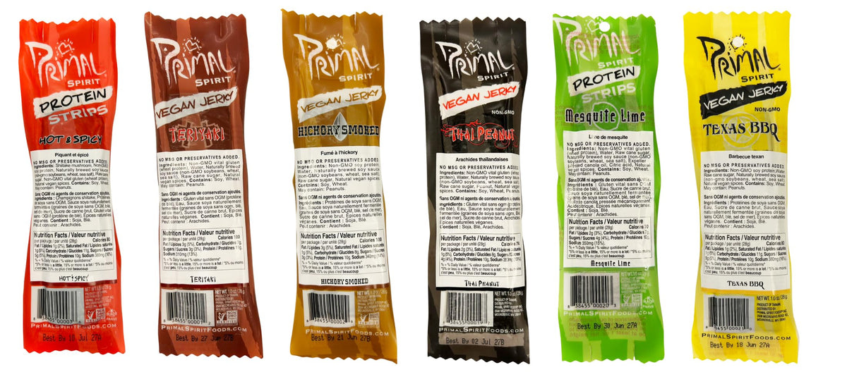 Primal Spirit Jerky Mesquite Lime image offering zesty citrus flavor and protein