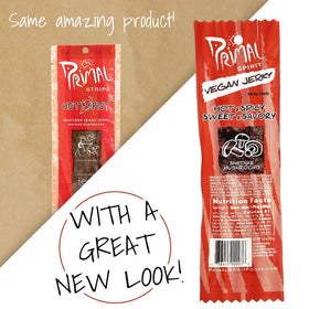 Primal Spirit Shiitake Jerky hot-spicy gym bag snack for active days