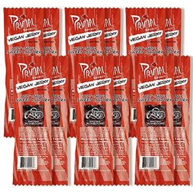 Primal Spirit Shiitake Jerky hot-spicy bold label shot