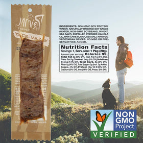 Primal Spirit Vegan Jerky Classic Hickory Smoked single 1oz serving for quick protein.