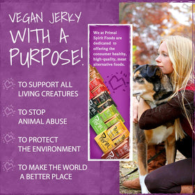 Primal Spirit Jerky Classic Hickory Smoked texture close-up shows chewy, satisfying bite.