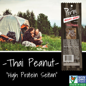 Primal Strips Thai Peanut packaging showing 24 single-serving sticks