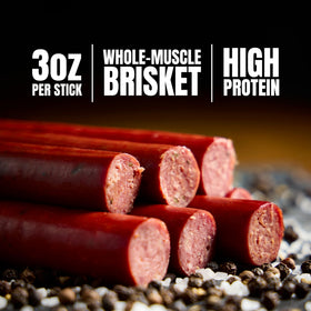 Primal Eats 7 Pepper flavor brisket sticks with bold heat.