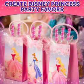 Primary Colors Candy Disney Princess Swirl Lollipops individually wrapped for freshness in princess packaging