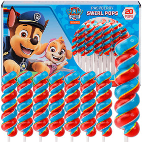 Primary Colors Candy Paw Patrol swirl lollipop Chase wrapper for party favors