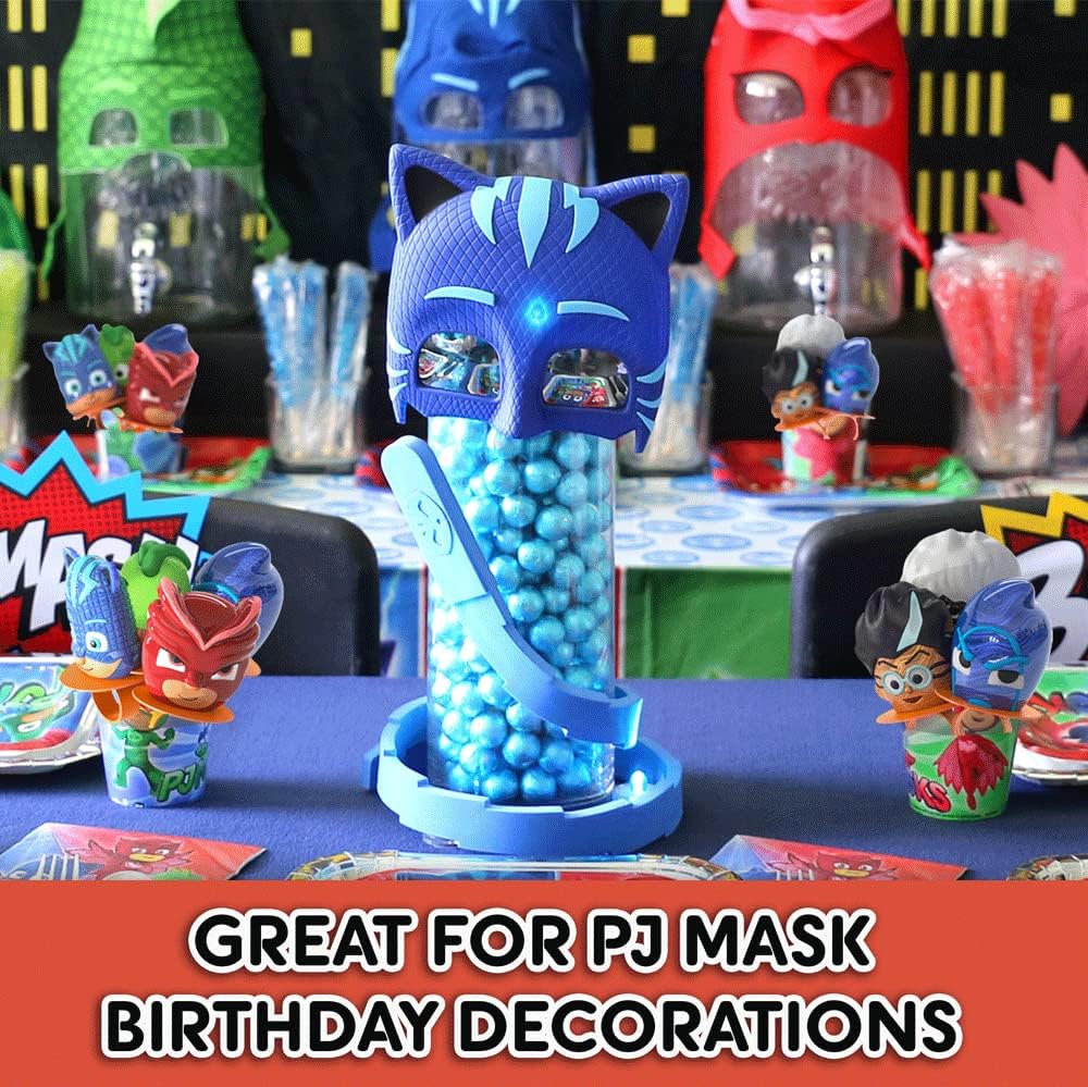 Primary Colors PJ Masks Lollipop Rings Romeo design, playful party candy