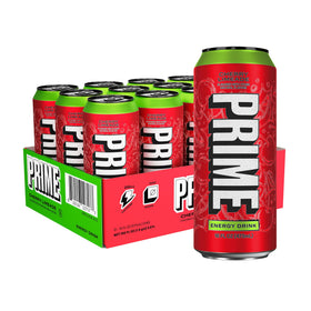 Prime Energy Cherry Limeade can with zero sugar and caffeine boost for on-the-go energy.
