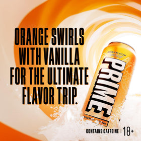 PRIME Energy DREAMPOP can side label emphasizing zero sugar and low calories