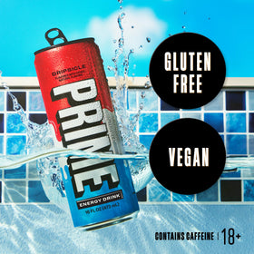 PRIME Energy Dripsicle flavor-profile visual: vibrant colors and bold taste