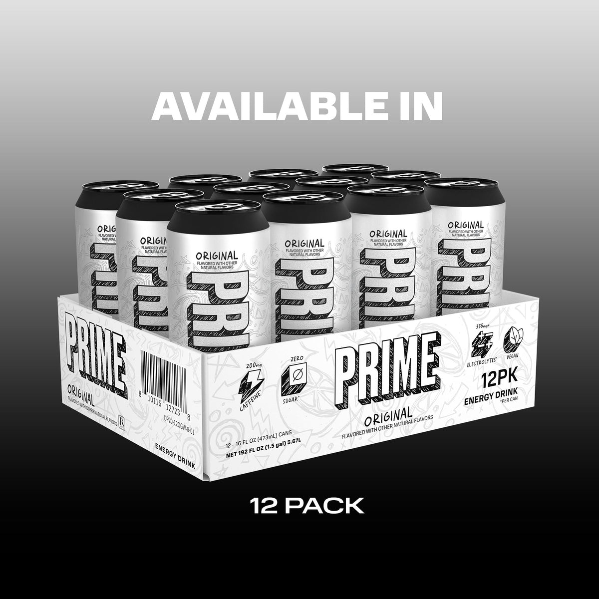 PRIME Energy Original athlete preparing a pre-workout sip