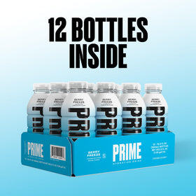 PRIME Hydration Berry Freeze ingredients image showcases electrolytes and vitamins.