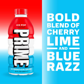 Prime Hydration Berry Freeze pour highlighting fruity aroma and hydration