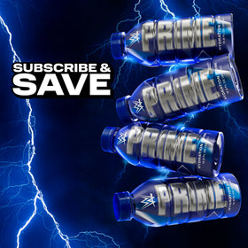 PRIME Hydration bottle being poured, emphasizing low sugar
