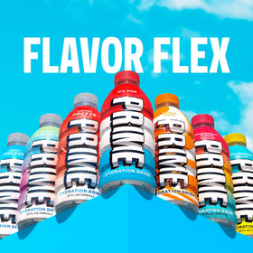 PRIME Hydration bottle pour capturing smooth flavor with clean ingredients