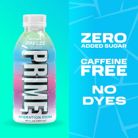 PRIME Hydration Cherry Freeze label view shows coconut water and vitamins