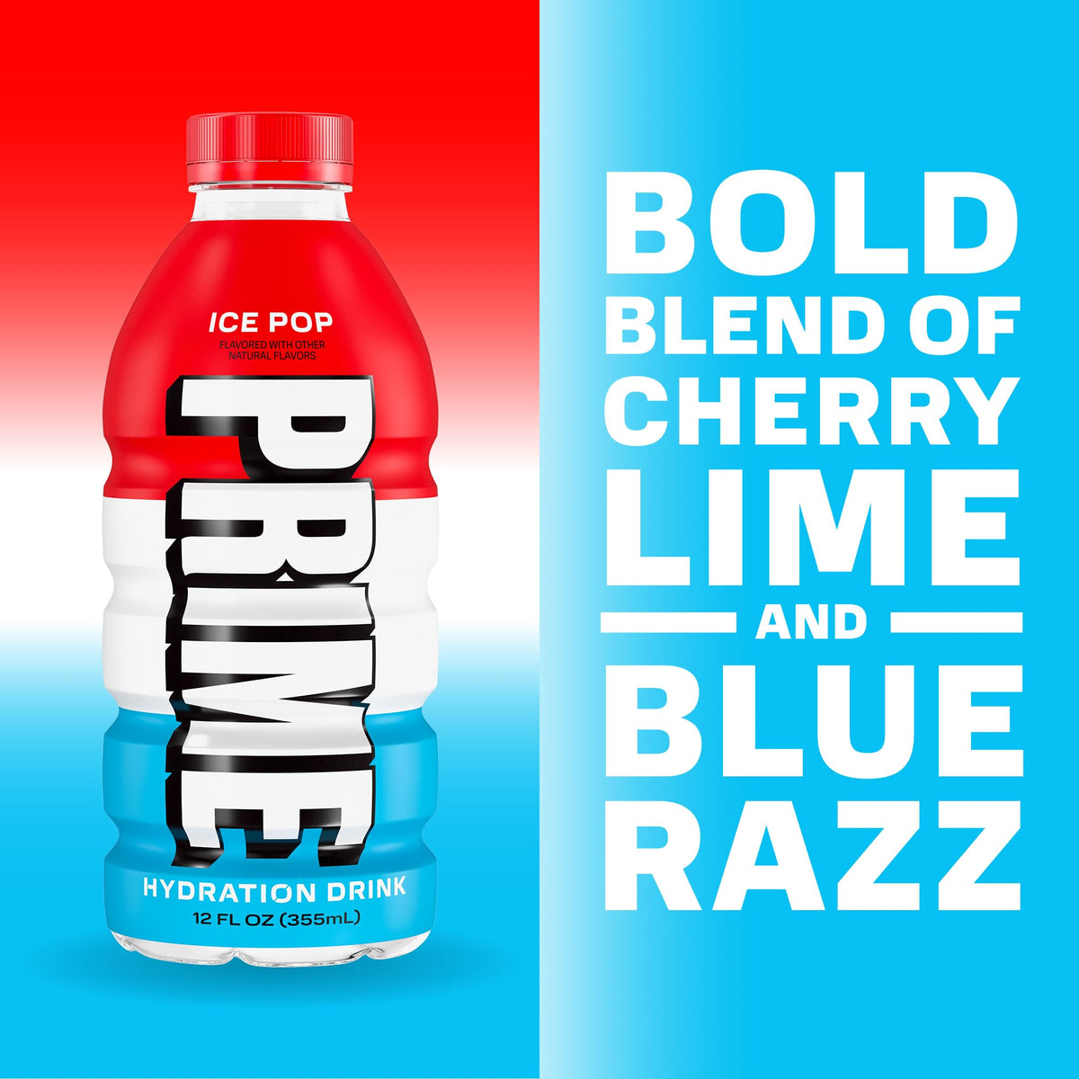 Prime Hydration coconut water pour showcasing electrolyte replenishment