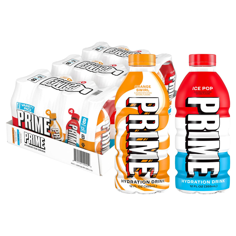 Prime Hydration Ice Pop bottle ready to refresh after workouts with electrolytes