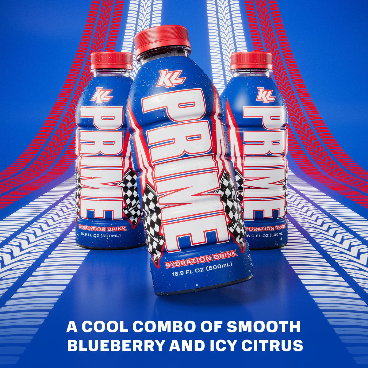 PRIME Hydration Ice Pop bottle showcasing bold flavor and low sugar hydration