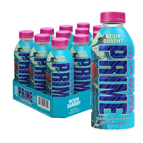 Prime Hydration KEVIN DURANT bottle hero showing electrolyte drink