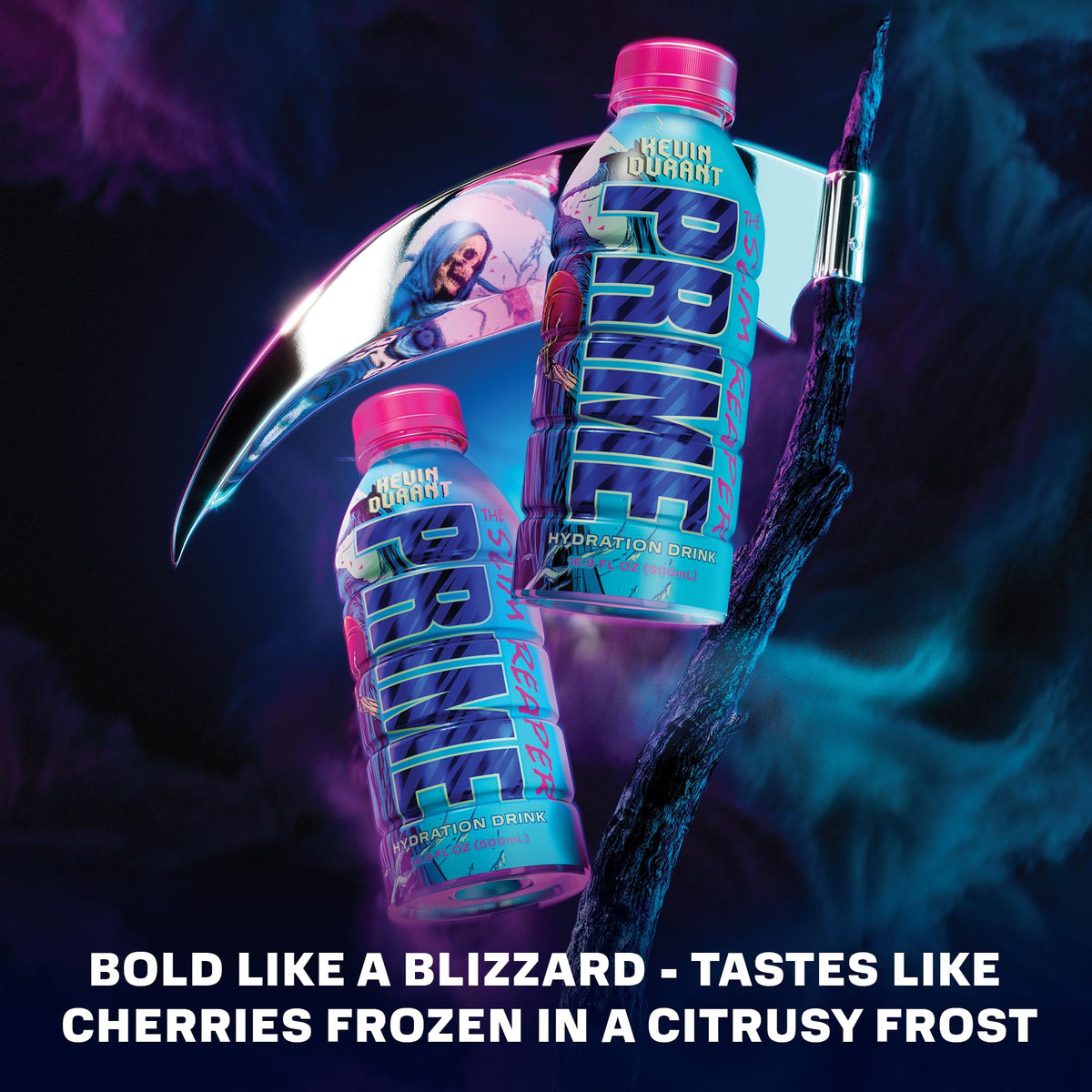 Prime Hydration KEVIN DURANT bottle label close-up highlighting ingredients