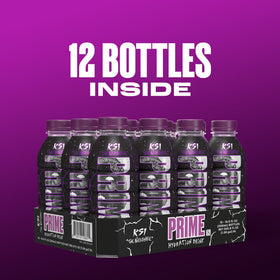 Prime Hydration KSI The Nightmare glass with ice, ideal during workouts or travel