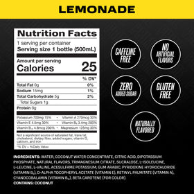 PRIME Hydration Lemonade pour into glass for quick post-workout hydration.
