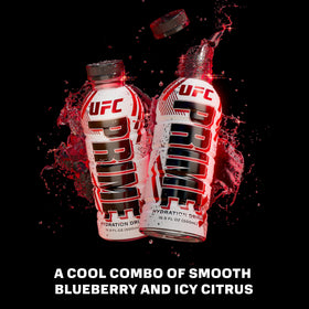 PRIME Hydration UFC bottle side view showing form and design