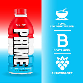 Prime Hydration zero added sugar can with clear label